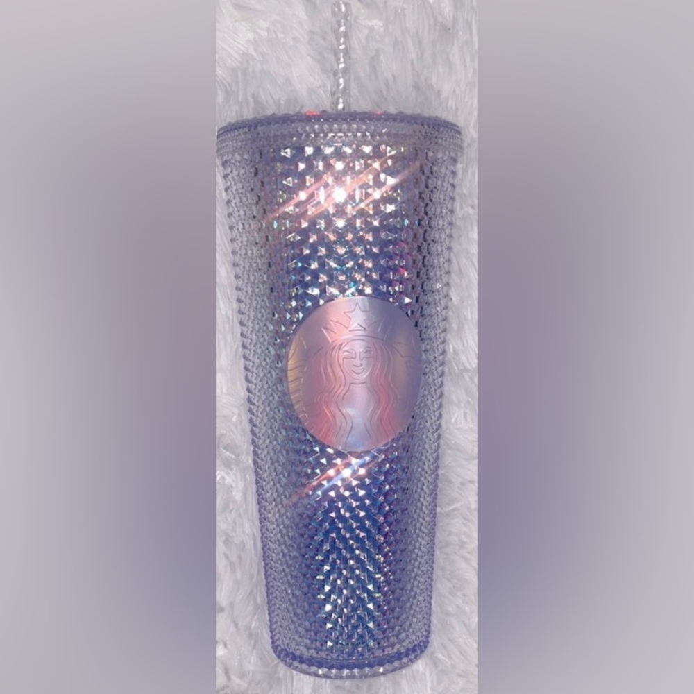 Starbucks Unicorn Iridescent Dichroic Studded Bling Venti Tumbler - Picture 2 of 13